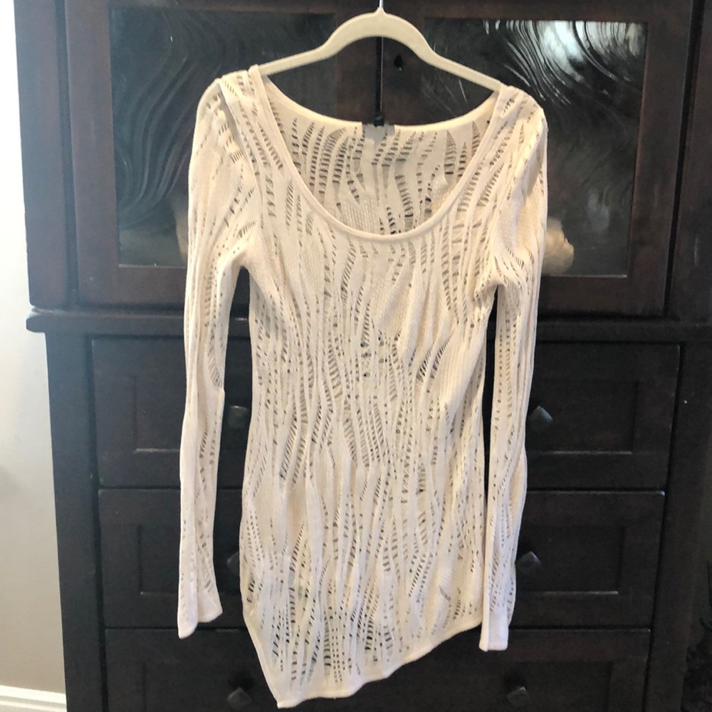 Cream asymmetrically sweater